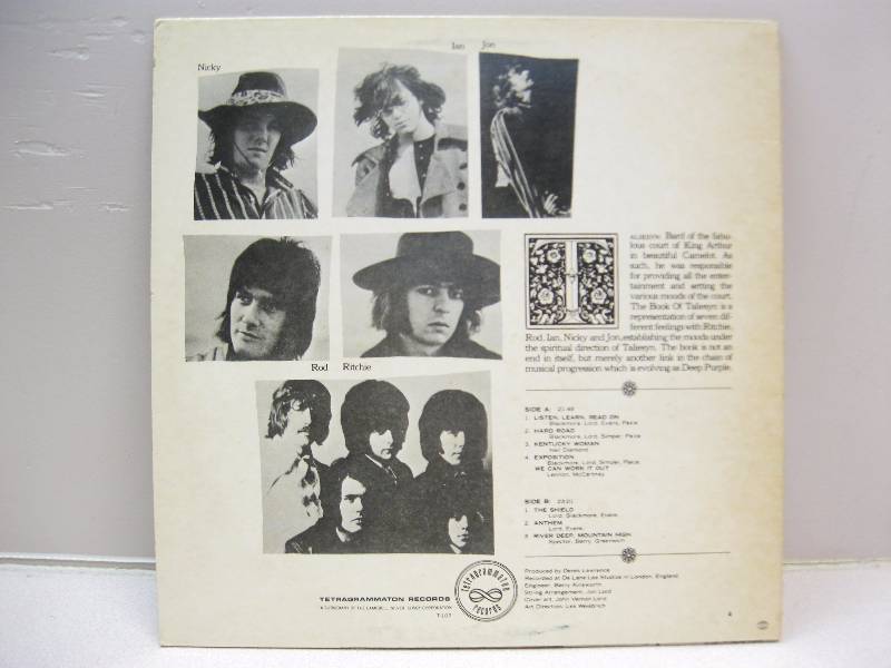 lot 300 image: Deep Purple The Book Of Taliesyn&nbspAlbum. ...
