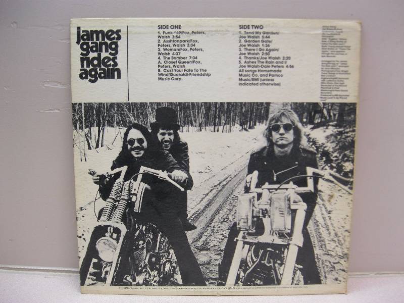 lot 348 image: James Gang Rides Again Album. Fair Condition....