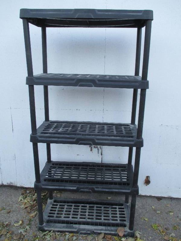 5 shelf plastic stacking storage17 ...
