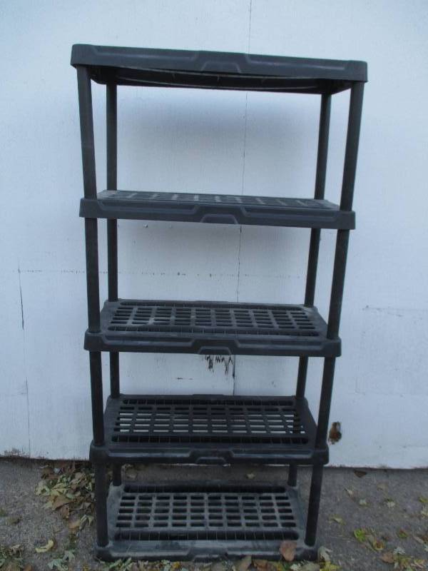 5 shelf plastic stacking storage17 ...