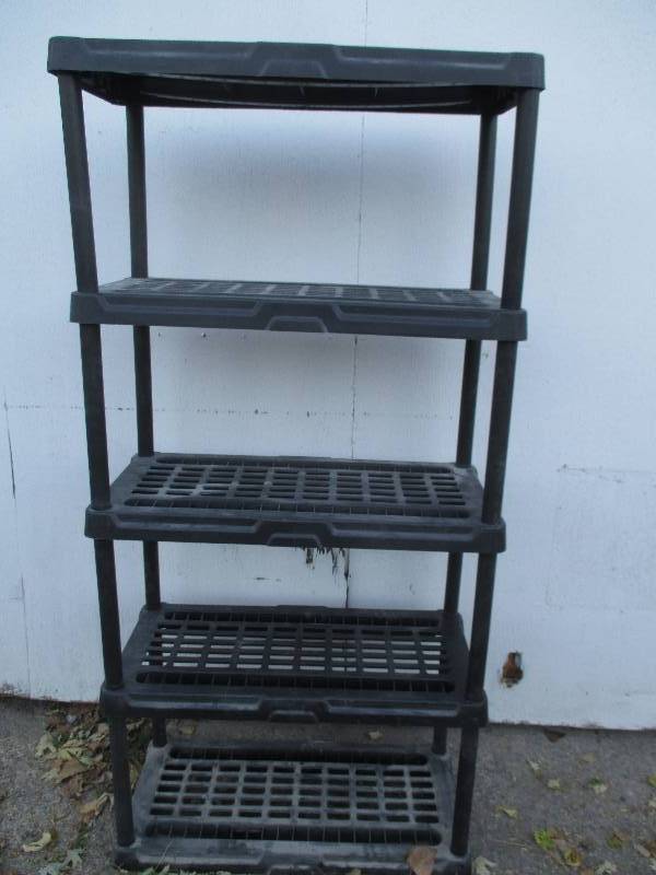 5 shelf plastic stacking storage17 ...