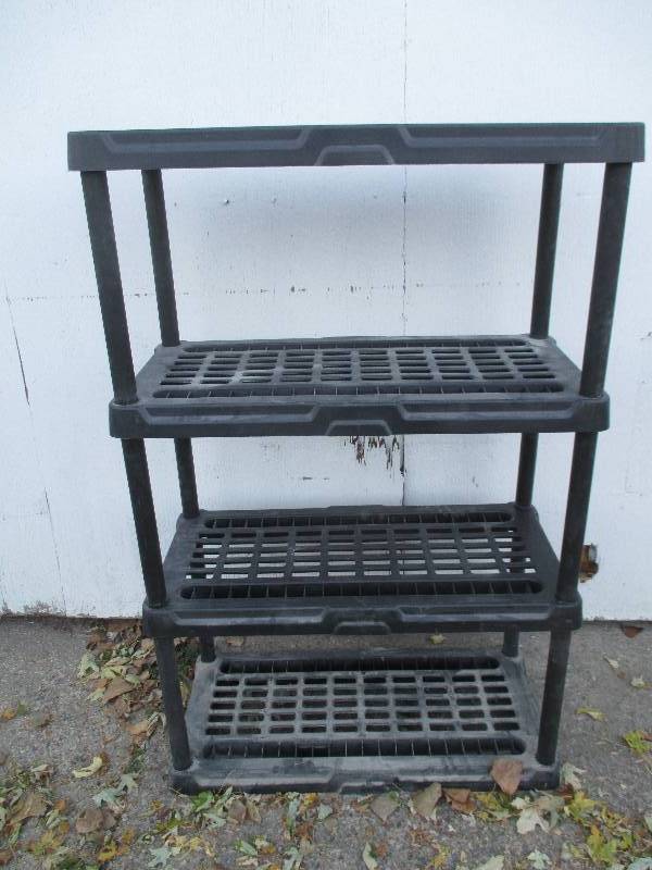 4 shelf plastic stacking storage17 ...