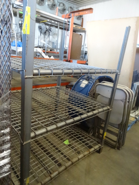lot 11 image: 46 X 43 X 64 Metal Shelf Unit