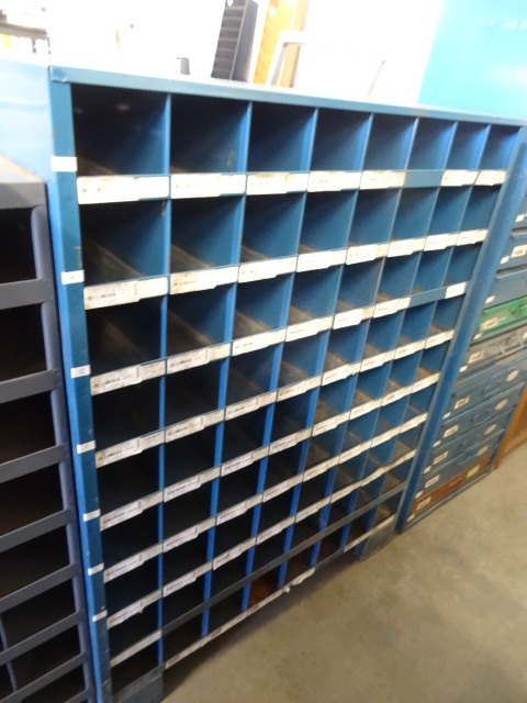 lot 51 image: Metal Hardware Cabinet 35 X 13 X 46