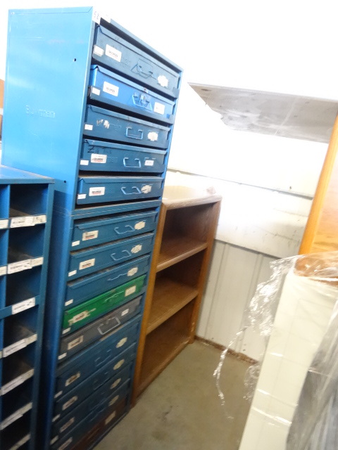 lot 52 image: Sliding Drawer Hardware Cabinet