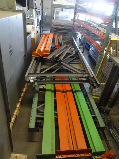 lot 92 image: Pile of Misc Pallet Rack