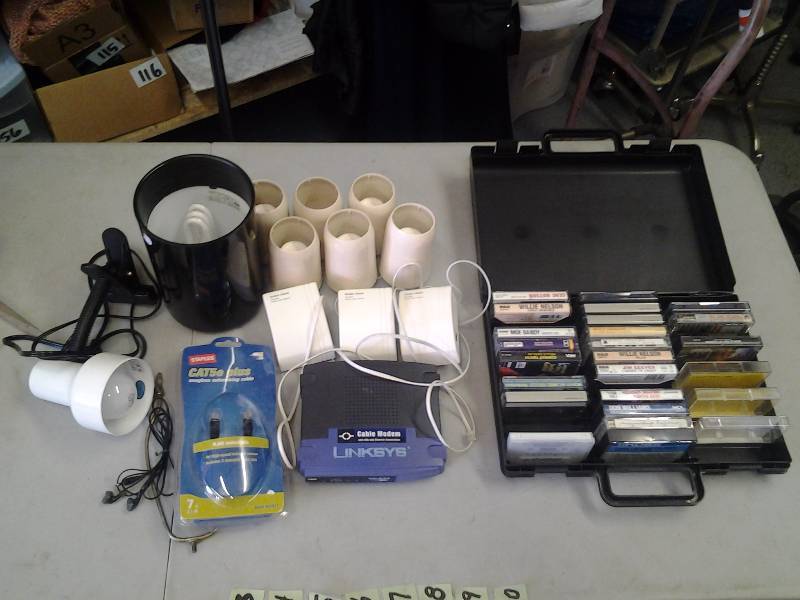Case Of Cassettes, 3-Wireless Phone Jacks,