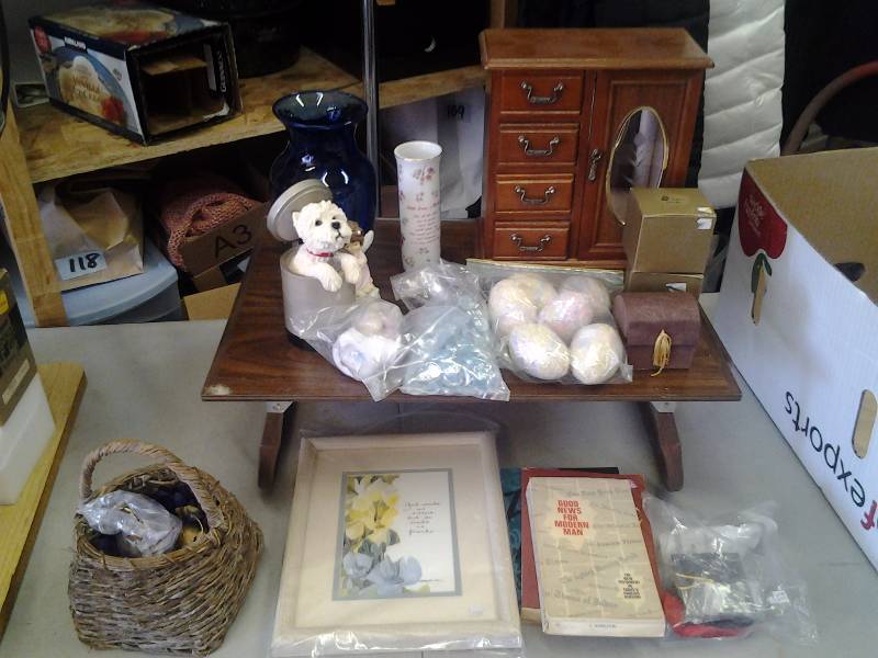 Jewelry Box, Bed Tray, Figurines, Books, Picture, More