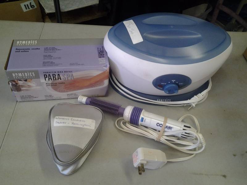 Homemedics Para-Spa Wax & Melter, Shaver & Hair Curler