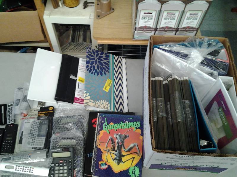 Lot Of Office Related Files, Binders, Calculators, Pens