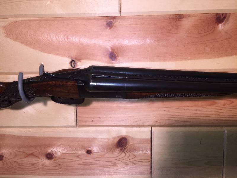 lot 12 image: French Double Barrel 16 GA Shotgun