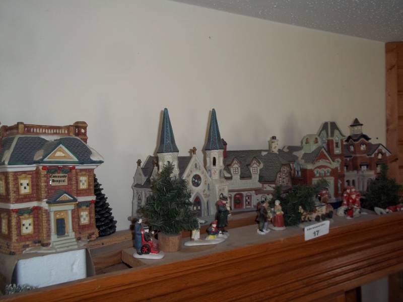 lot 17 image: Christmas Village Display