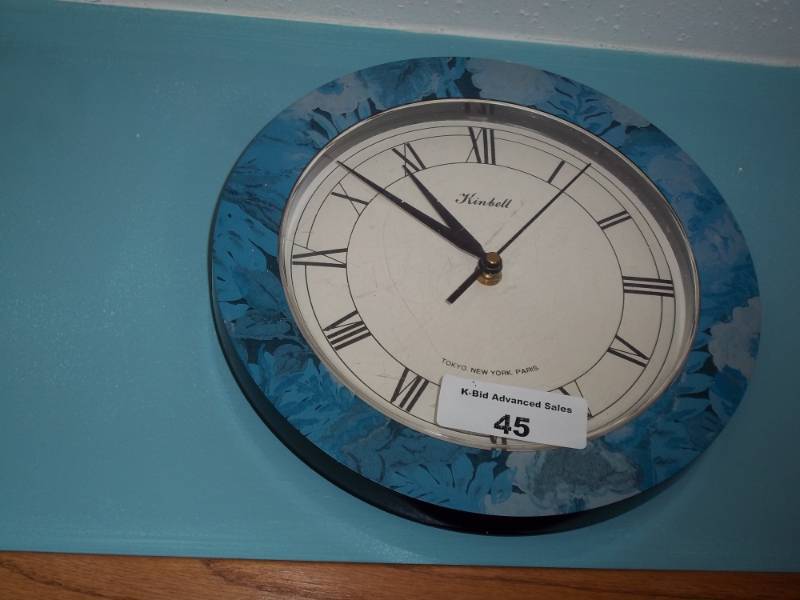 lot 45 image: Blue clock