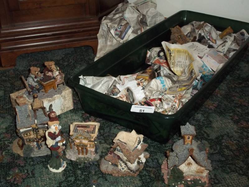 lot 51 image: Green tub with Bearstone bears
