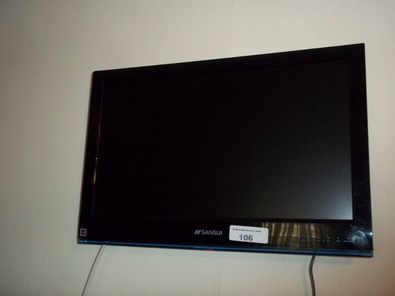 lot 106 image: Sansui Flat screen TV with remote
