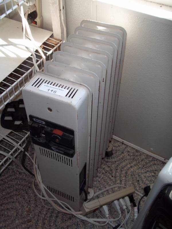 lot 116 image: Oil Radiator electric heater