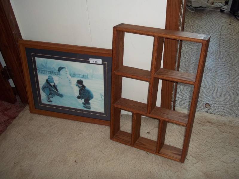 lot 119 image: Snow picture with picture box
