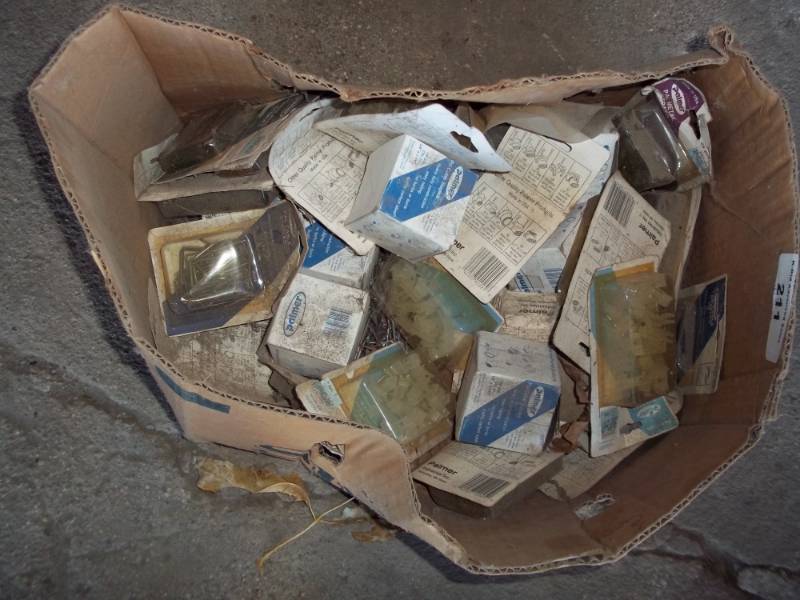 lot 211 image: Boxes of new hooks and fasteners