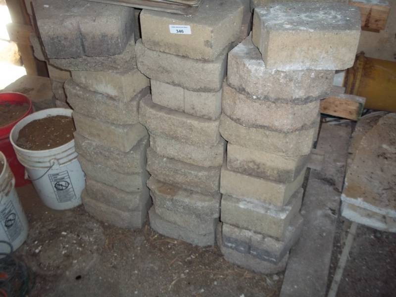 lot 346 image: aproximatly 54 garden blocks