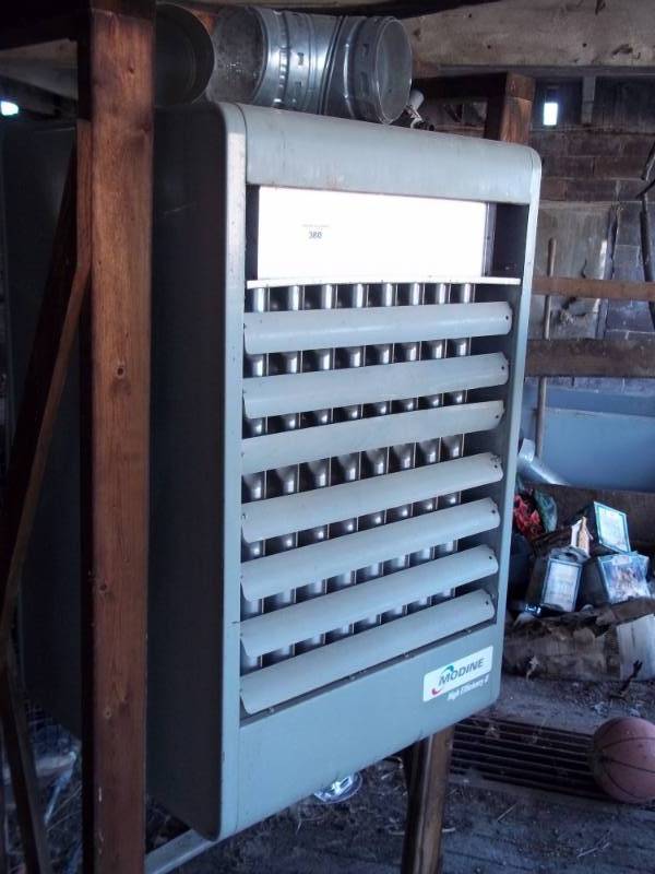 lot 380 image: Modine high efficiency II heater propane