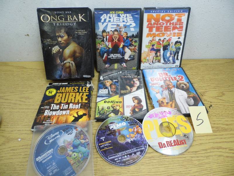 lot 5 image: DVDs
