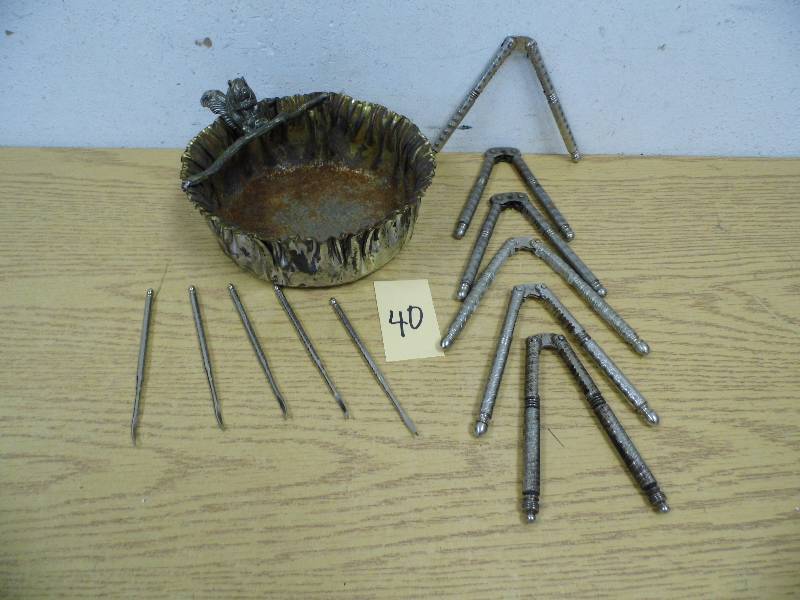 lot 40 image: Nut Crackers, Picks and Holder