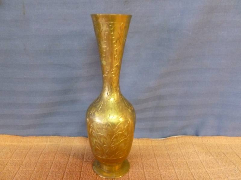 Cast Brass Vase