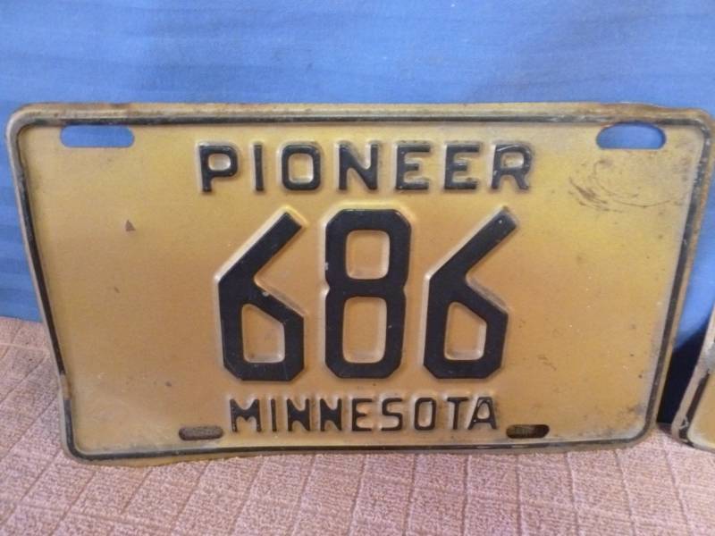 Vintage License Plate
