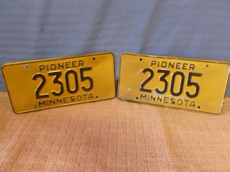 Vintage License Plate