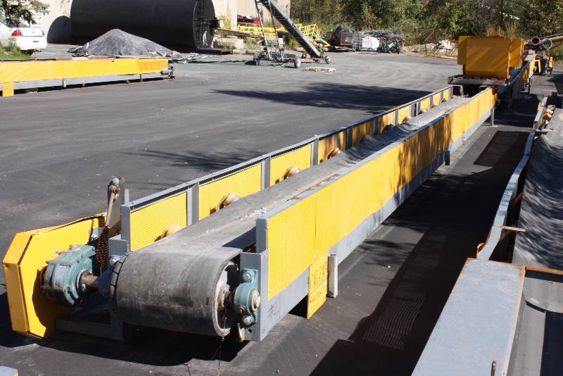 lot 2 image: Cal-Fab Systems Inc. Commercial Conveyor Belt System wMetal Frame & Belt 49 x 4