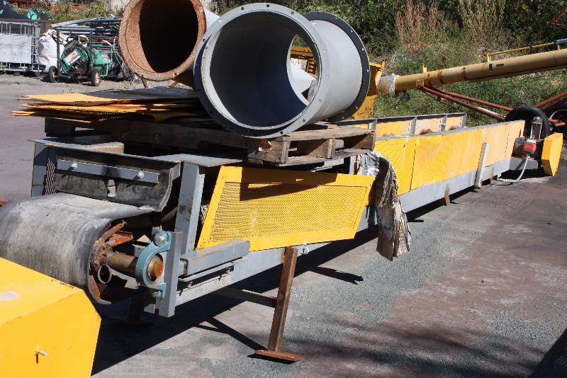 lot 7 image: Cal-Fab Systems Inc. Commercial Conveyor Belt System wMetal Frame & Belt 27.5 x 4