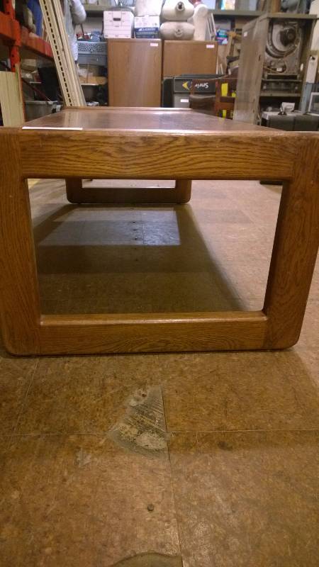 lot 6 image: Wooden coffee table