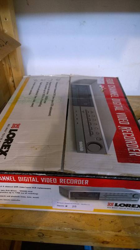 lot 25 image: Lorex 4 channel digital video recorder