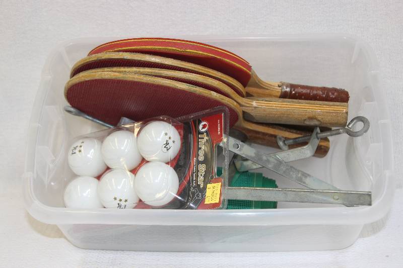 lot 24 image: Ping pong starter set - just add table