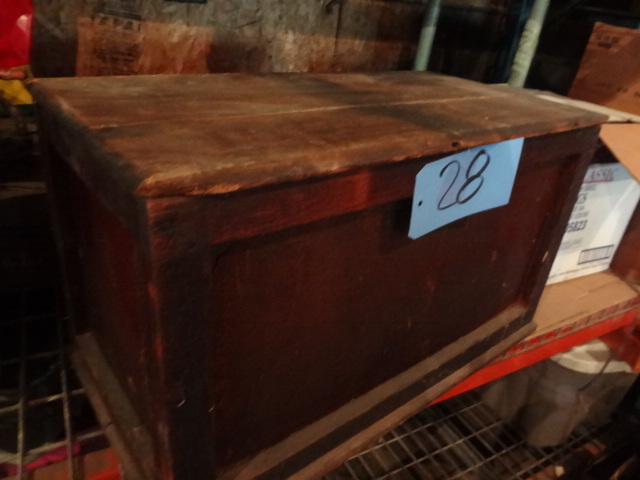 lot 28 image: Old Wood Chest