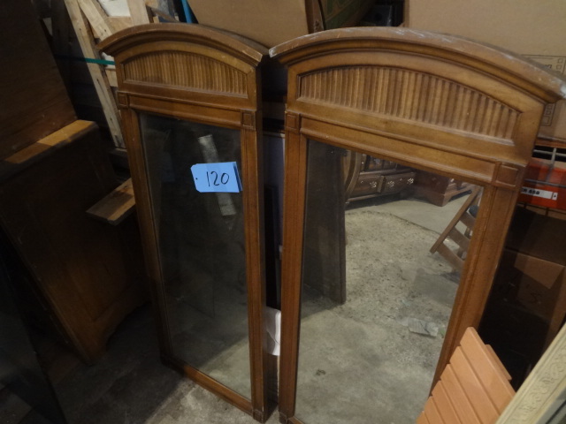 lot 120 image: Pair of Hall Mirrors