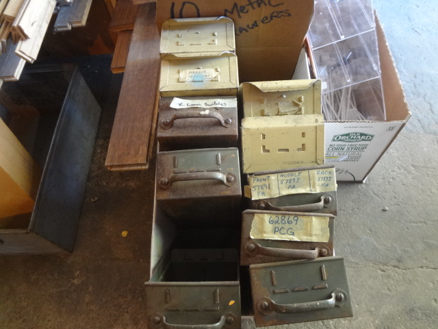 lot 150 image: 10 Metal Drawers