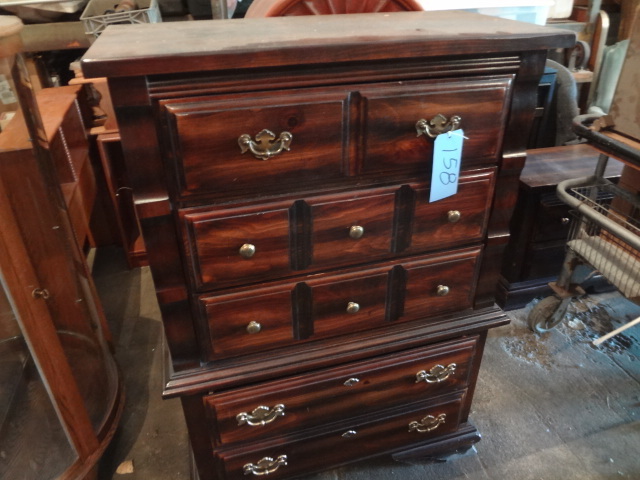 lot 158 image: Matching Tall Dresser