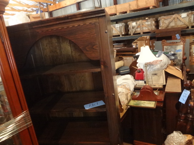 lot 161 image: Dark Wood Shelf
