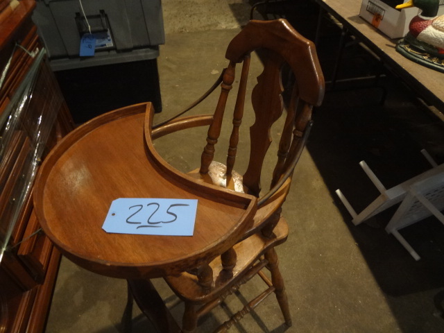 lot 225 image: Antique High Chair