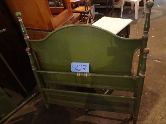 lot 227 image: Pair of Vintage Steel Single Beds