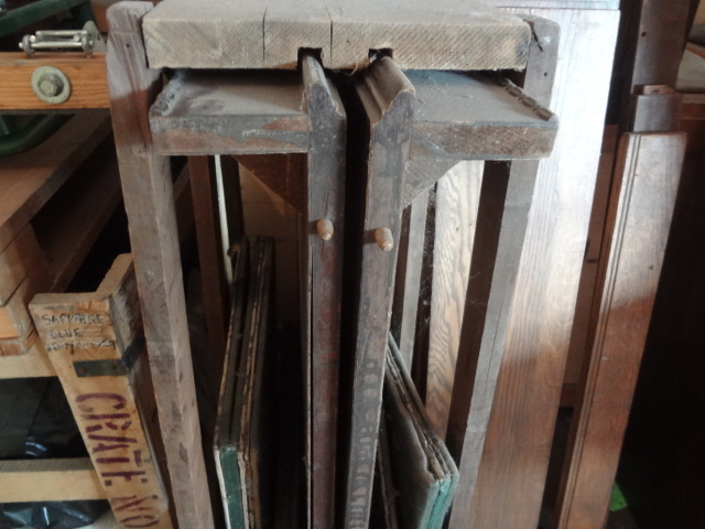 lot 320 image: Lot of Old Hardwood Table Leaves