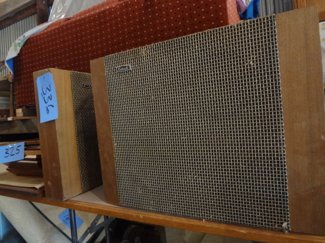lot 336 image: Vintage Coral Wall Speakers