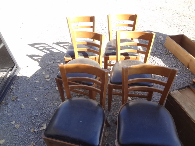 lot 392 image: Wooden Chairs