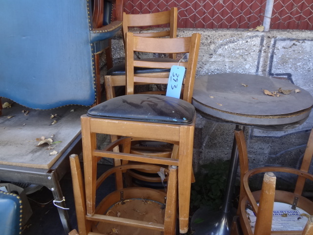 lot 393 image: Wooden Chairs
