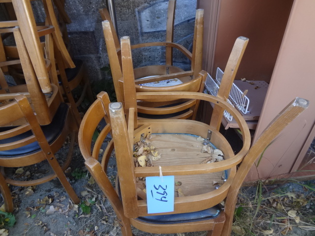 lot 394 image: Wooden Chairs