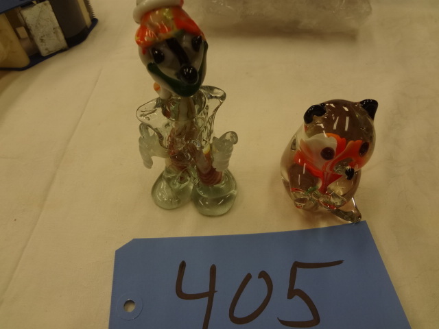 lot 405 image: Glass Figurines