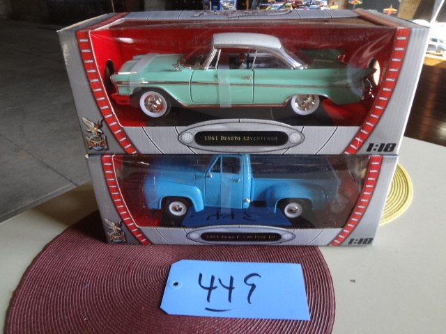lot 449 image: 61 DeSoto, 53 Ford PU