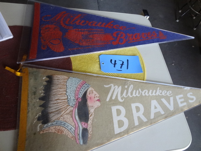 lot 471 image: Braves Pennants, Vintage