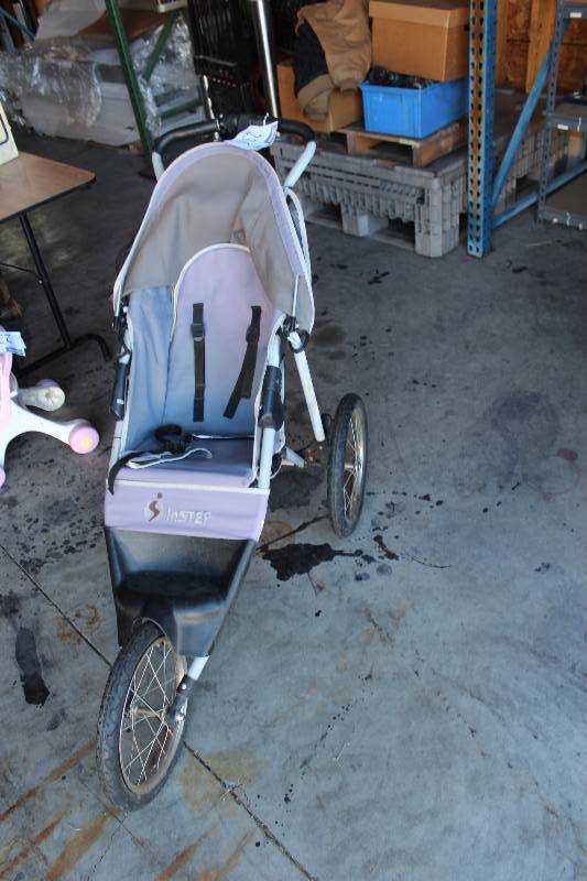3-Wheeled Childs Stroller wBike Wheels & Seat Belt.